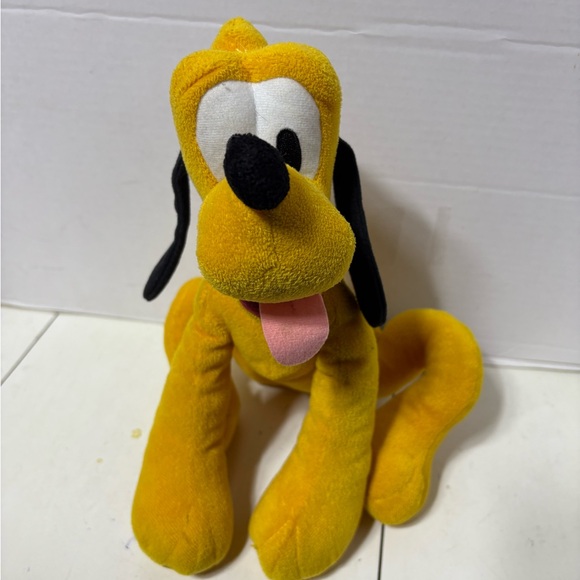 Disney | Toys | Yellow Plush Pluto Toy | Poshmark